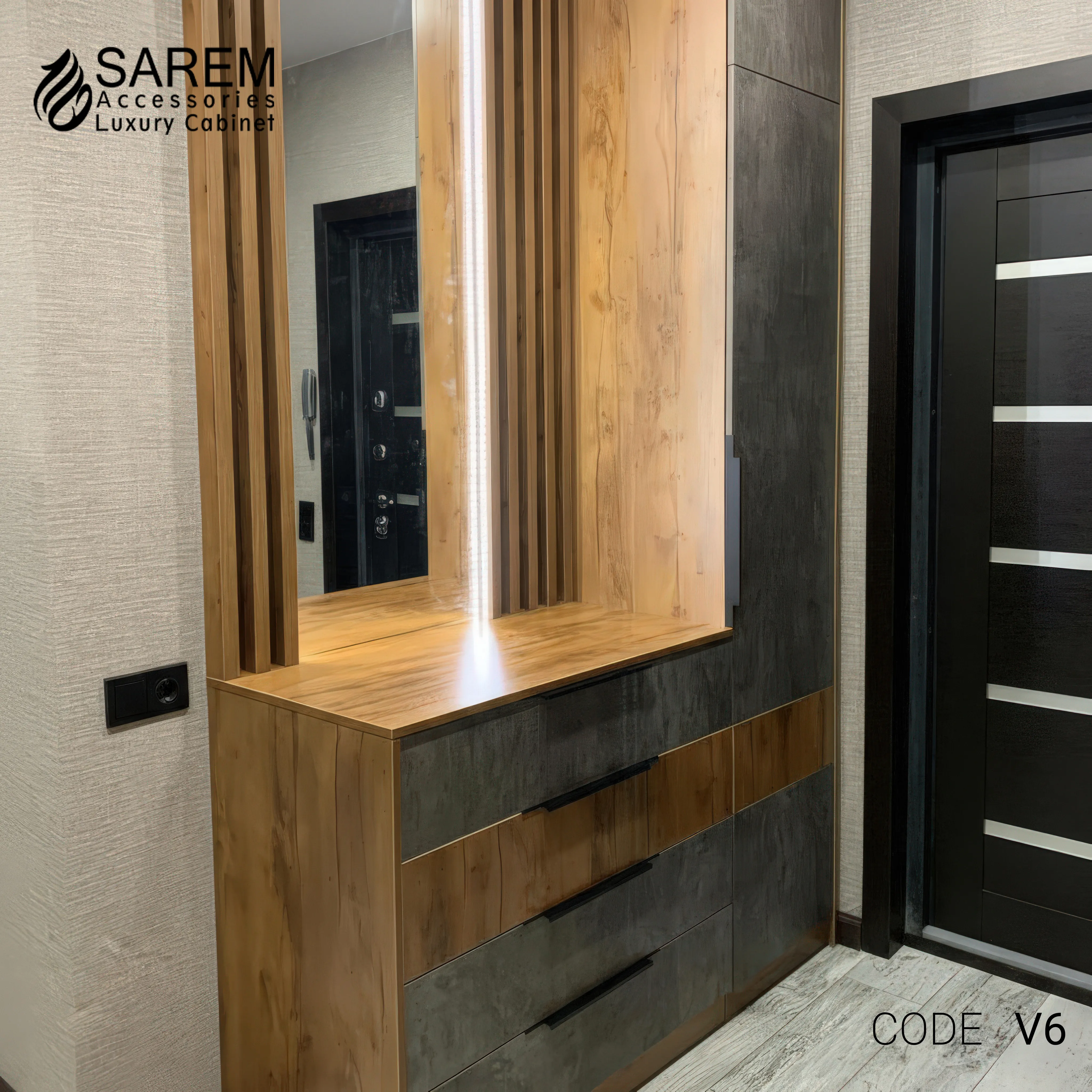 دستگیره مخفی آلومینیومی V6