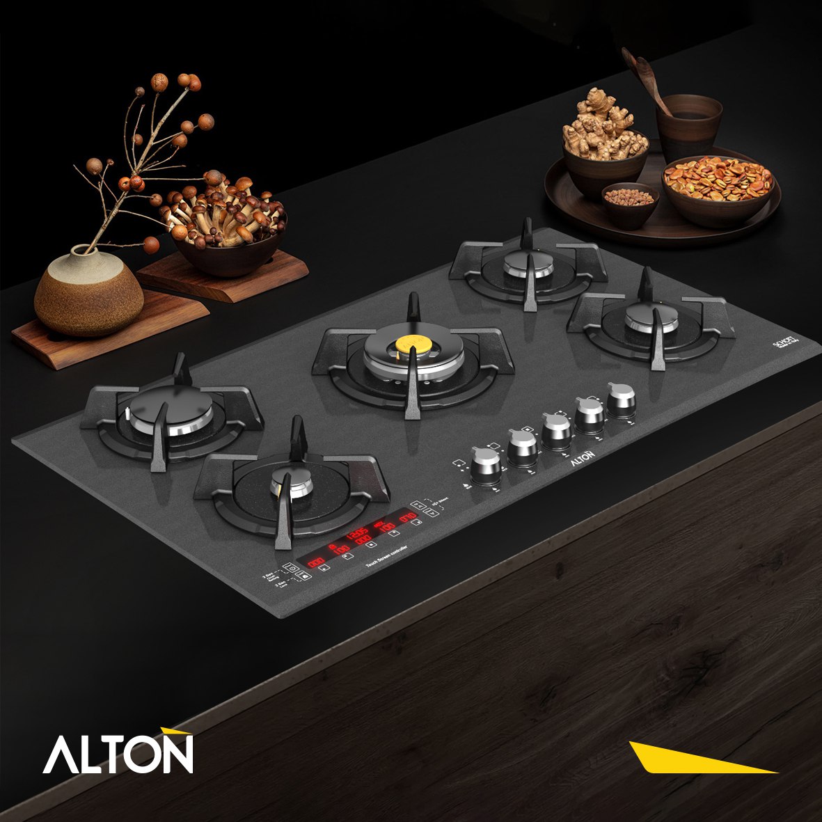 اجاق گاز شیشه ای توکار   مدل : IG-531CD